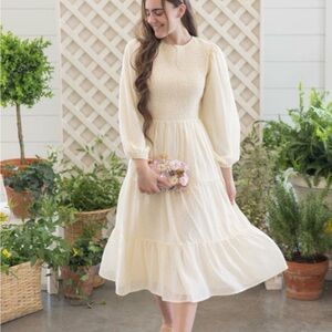 NWT Dainty Jewells Handwritten From the Heart Cream Dress Size XL